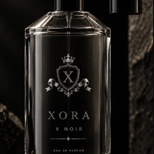 X Noir XORA fragrance bottle